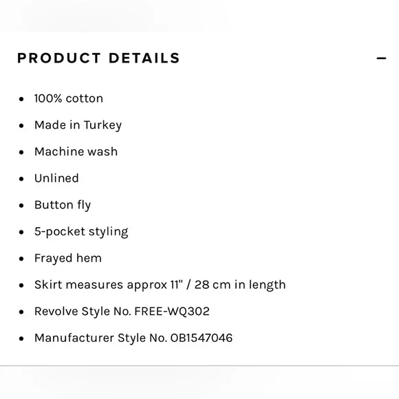 FREE PEOPLE SKY HIGH MINI SKIRT SIZE 14 BNWT - Picture 2 of 7